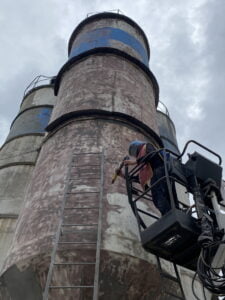 Curatare rezervor beton sablare indepartare rugina vopsea