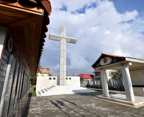 Curatare monument istoric prin sablare abraziva cu nisip pentru indepartare licheni, muschi, mucegai Curatare monument istoric prin sablare abraziva cu nisip pentru indepartare licheni, muschi, mucegai